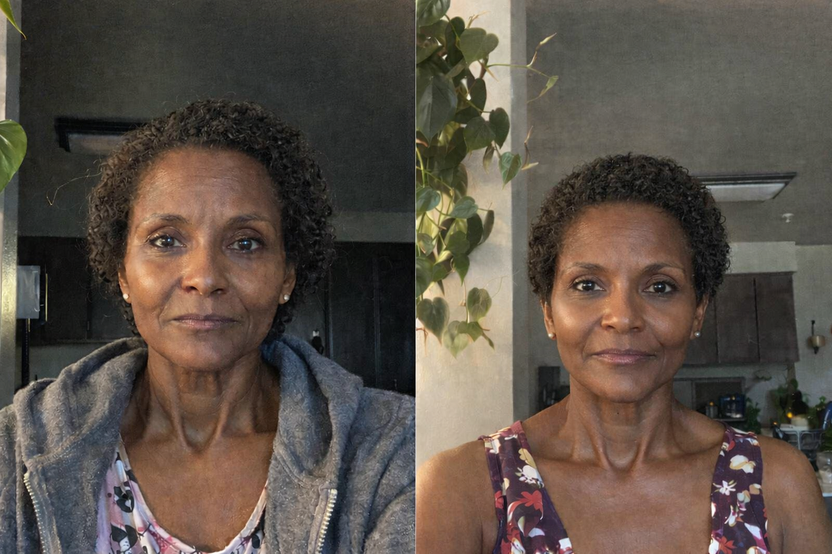 Before after collagen lifting